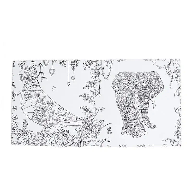 Coloriage Anti Stress Animaux De La Savane – Image 2