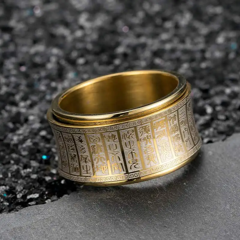 Bague Anti-Stress Anneau Symbole Chinois - Shop Antistress