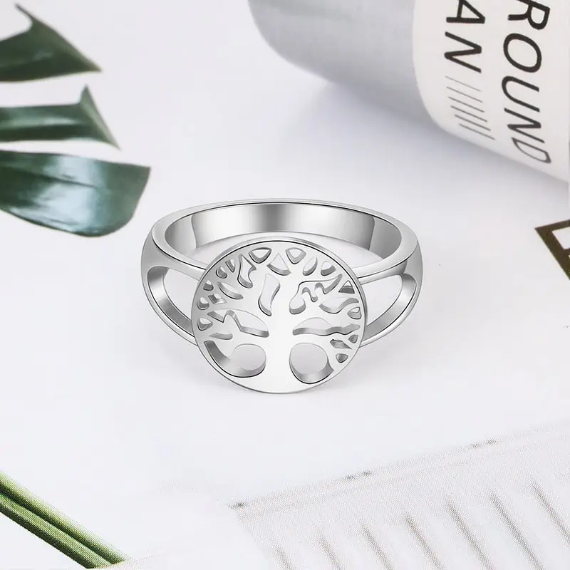 Bague Anti Stress Arbre De Vie (Argent) – Image 4