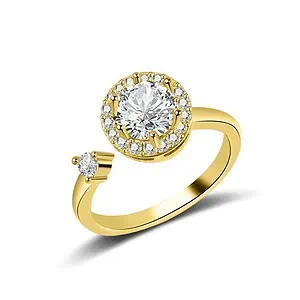 Bague D'Anxiété Diamant Anti Anxiété