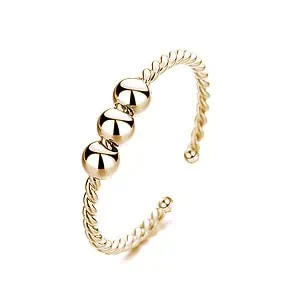 Bague D'Anxiété Bille Tournante