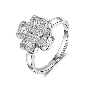 Bague D'Anxiété Trèfle Relaxant