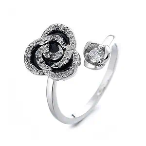 Bague Anxiété Rose Noire
