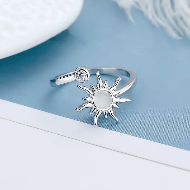 Bague D'Anxiété Soleil Rotatif – Image 2