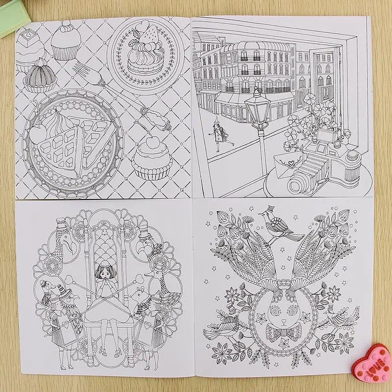 Livre De Coloriage Pour Adulte Anti Stress Fantaisie Dream – Image 4
