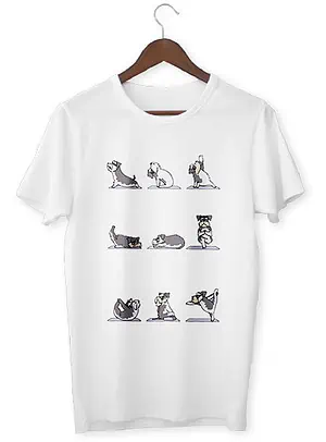 T-Shirt Zen <br> Chien Schnauzer Yoga - Shop Antistress