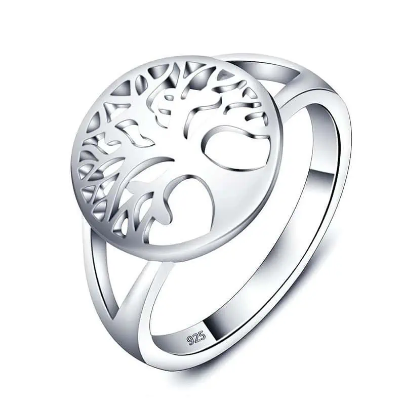 Bague Anti-Stress Arbre de Vie (Argent) - Shop Antistress