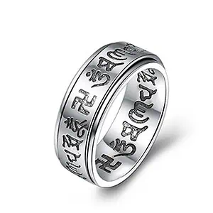 Bague Anti-Stress <br>Anneau Tournant Tibetain (Argent) - Shop Antistress