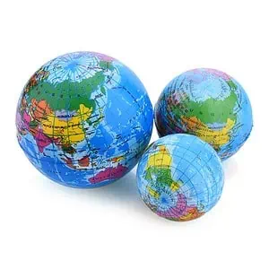 Balle Anti Stress Globe Terrestre