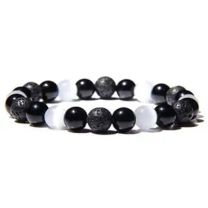 Bracelet Anti-Stress <br>Pierre de Lave Oeil de Chat - Shop Antistress