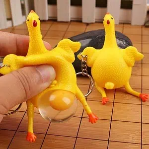 Porte Clé Anti Stress Poulet Anti Stress