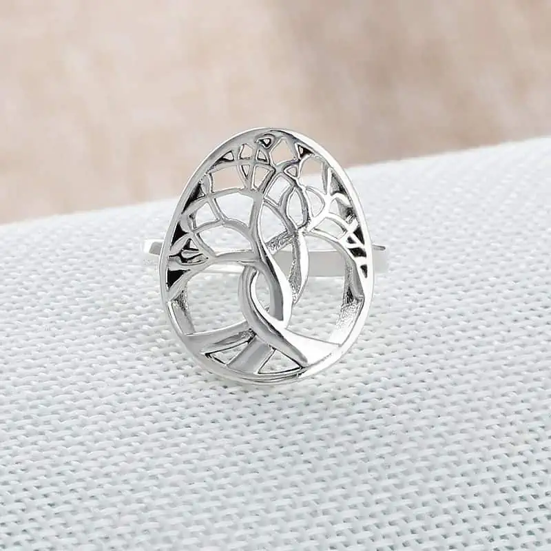 Bague Antistress Arbre De Vie (Argent Massif) – Image 3