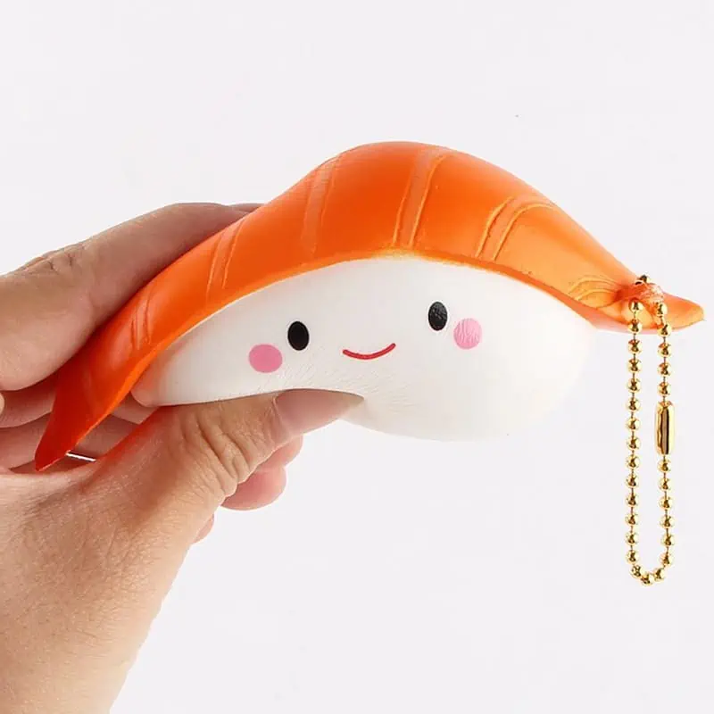 Porte Clé Anti Stress Squishy Sushi – Image 3