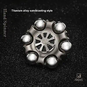 Hand Spinner <br>Alliage Titane Bleu - Shop Antistress