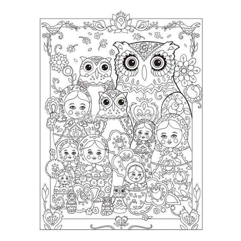 Coloriage Pour Adultes Anti Stress Hiboux – Image 6