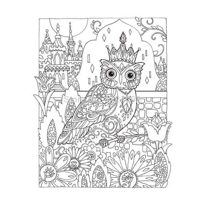 Coloriage Pour Adultes Anti Stress Hiboux – Image 4