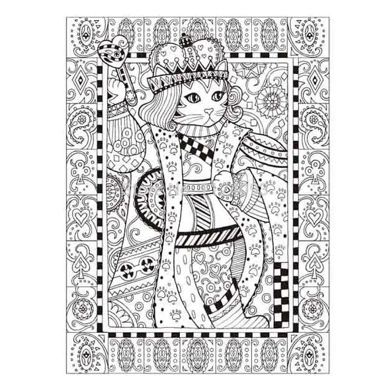 Coloriage Adulte Anti Stress Mandala Chat – Image 5