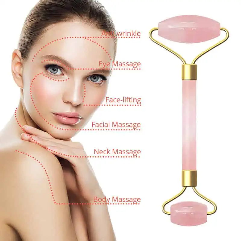 Accessoire Massage Relaxant Rouleau Quartz Rose – Image 5