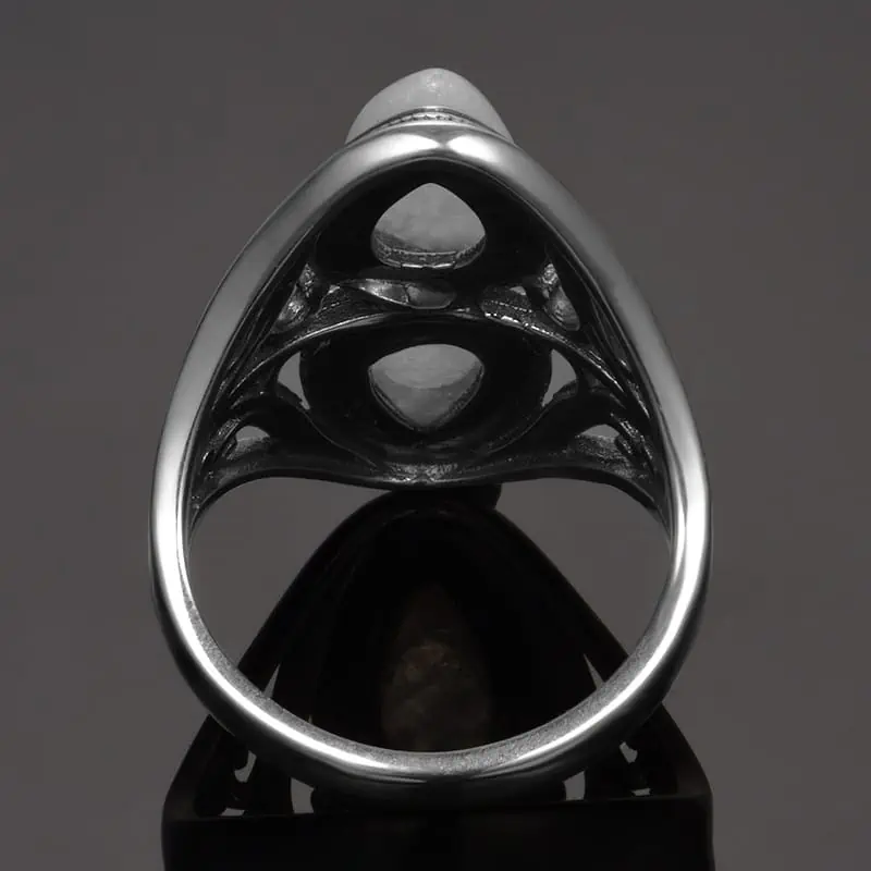 Bague Pierre Naturelle Zen Argent De Lune – Image 5