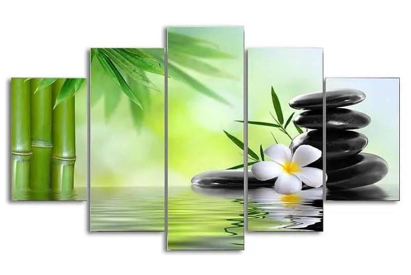 Tableau Zen Bamboo Et Galets – Image 3