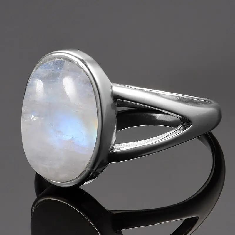 Bague Pierre Naturelle Zen De Lune Blanche – Image 4