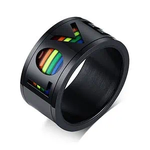Bague Anti Stress Spinner Love Ring