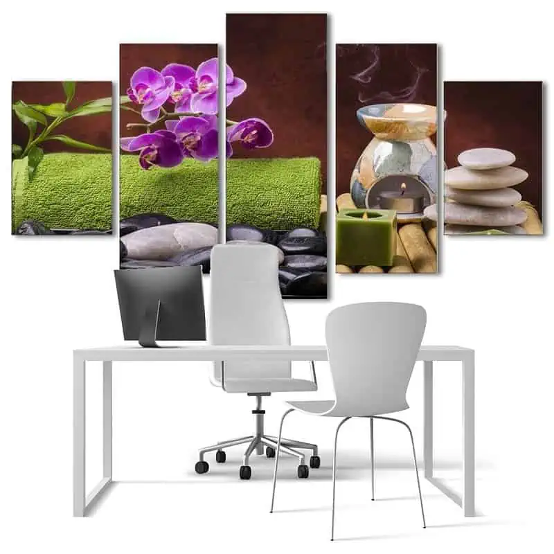 Tableau Zen Galets et Fleurs - Shop Antistress